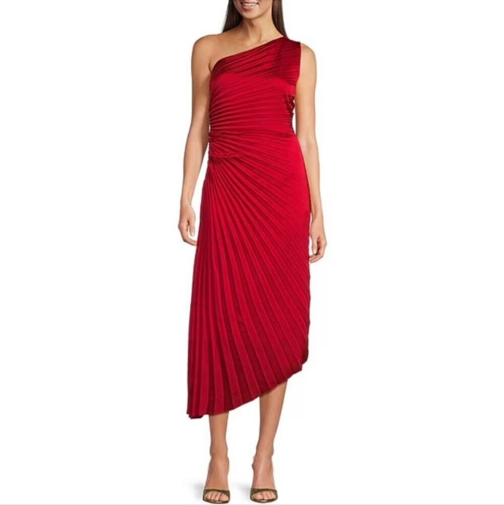 Badgley MischkaBelle by Badgley Mischka Kelsey Sleeveless One Shoulder Asymmetri